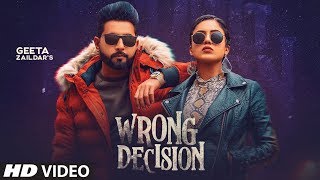 Poster wrong decision lyrics – geeta zaildar