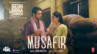 Poster Musafir Lyrics – Jubin Nautiyal | From Dedh Bigha Zameen