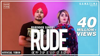 Poster rude lyrics – harinder samra (gussa tera)