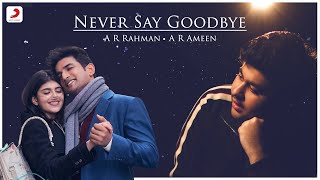 Poster never say goodbye lyrics – dil bechara