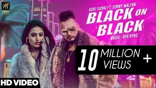 Poster black on black lyrics – gurj sidhu, sunny malton